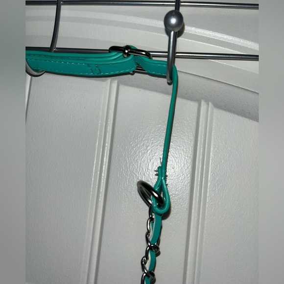 Badgley Mischka Letter Lock Crossbody Bombe&Pearls Strap&Cover, NWT - Picture 15 of 16